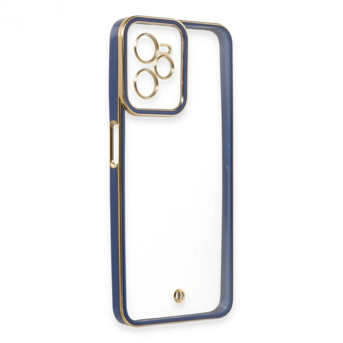 Realme C35 Kılıf Liva Lens Silikon - Mavi