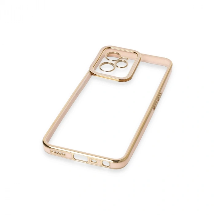 Realme C35 Kılıf Liva Lens Silikon - Pudra