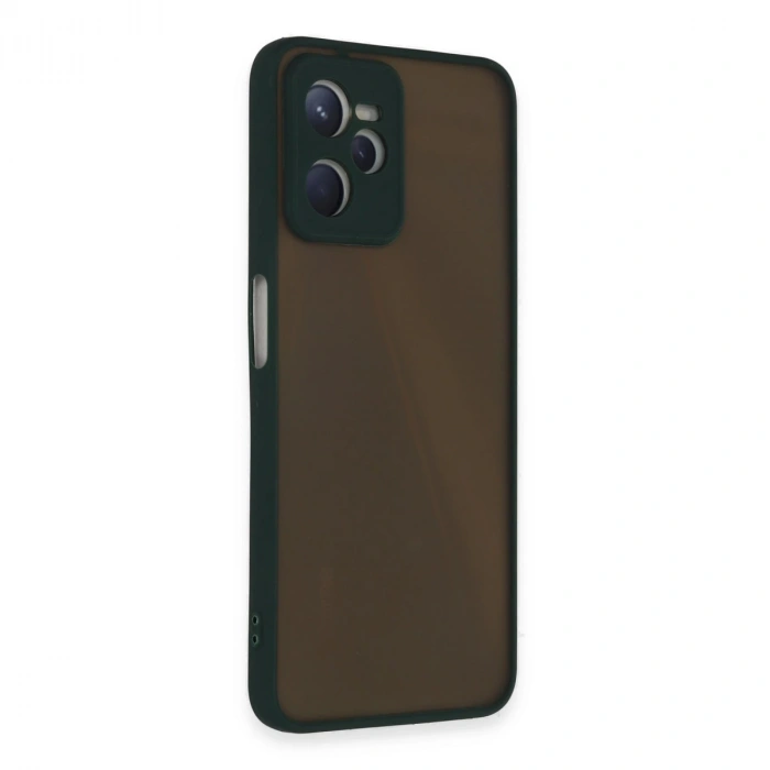 Realme C35 Kılıf Montreal Silikon Kapak - Yeşil
