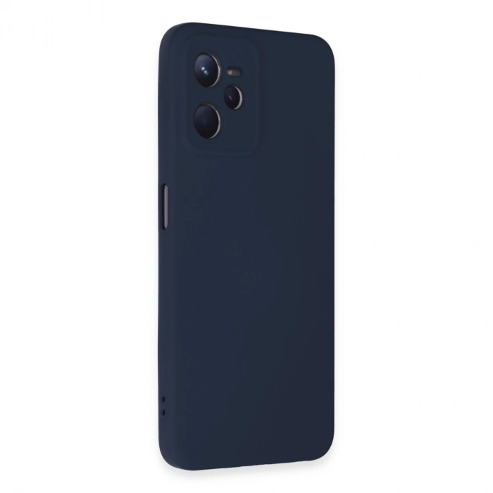 Realme C35 Kılıf Nano İçi Kadife Silikon - Lacivert