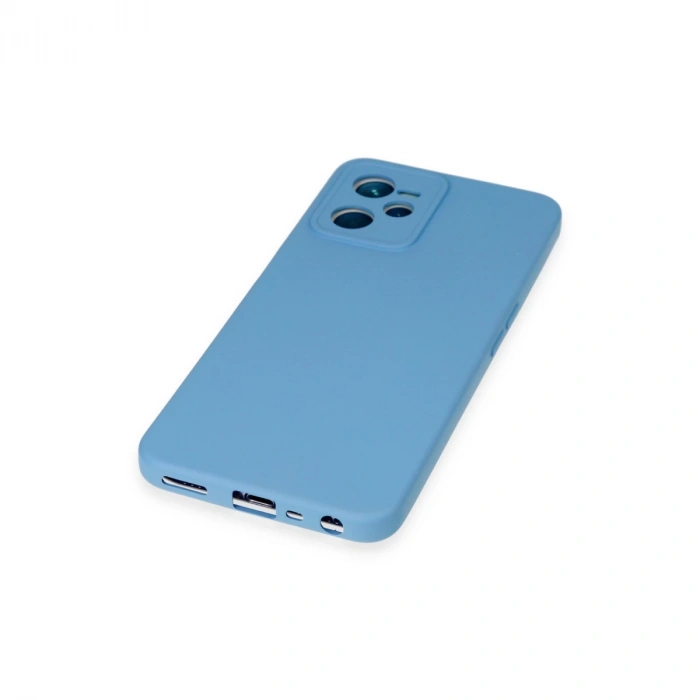 Realme C35 Kılıf Nano İçi Kadife Silikon - Mavi