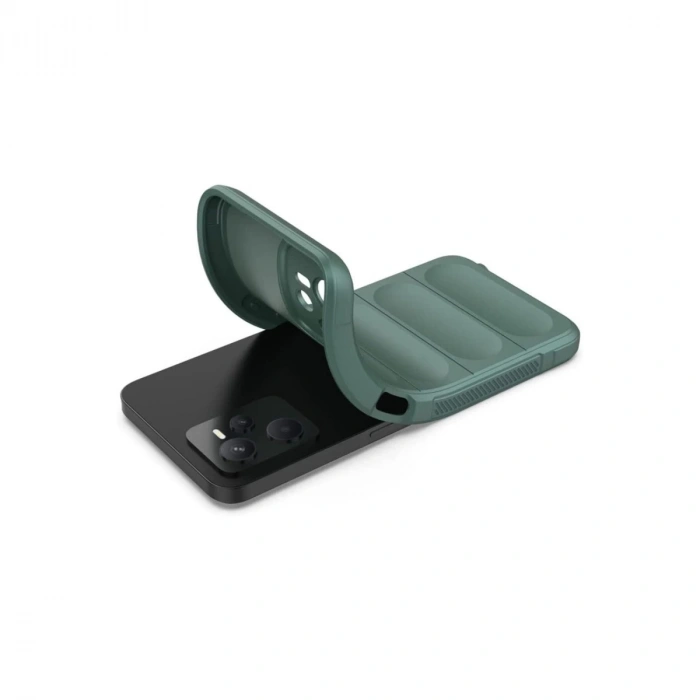 Realme C35 Kılıf Optimum Silikon - Koyu Yeşil