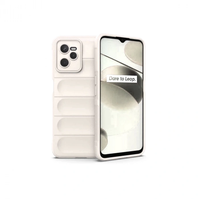 Realme C35 Kılıf Optimum Silikon - Krem