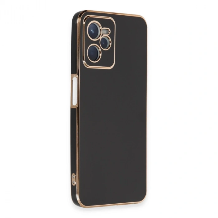Realme C35 Kılıf Volet Silikon - Siyah