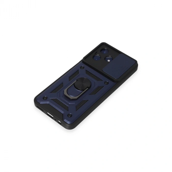 Realme C53 Kılıf Pars Lens Yüzüklü Silikon - Lacivert