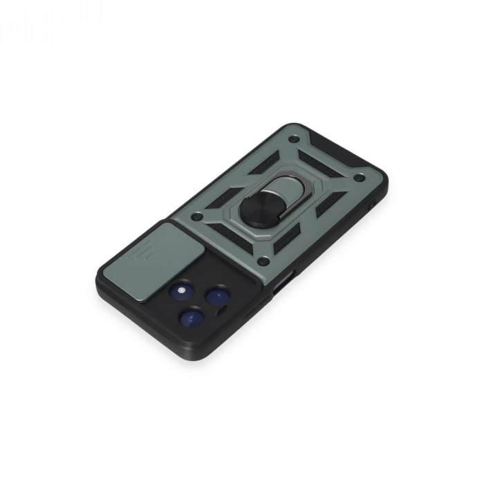 Realme C53 Kılıf Pars Lens Yüzüklü Silikon - Yeşil