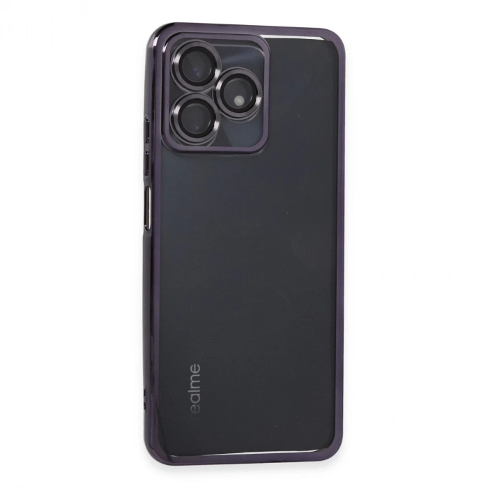 Realme C53 Kılıf Razer Lensli Silikon - Mor