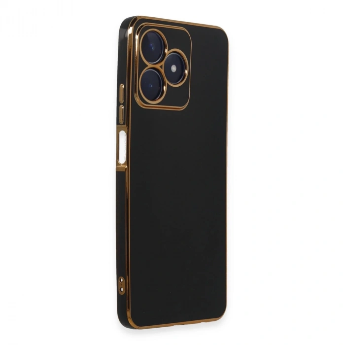 Realme C53 Kılıf Volet Silikon - Siyah