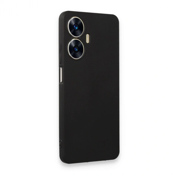 Realme C55 Kılıf First Silikon - Siyah