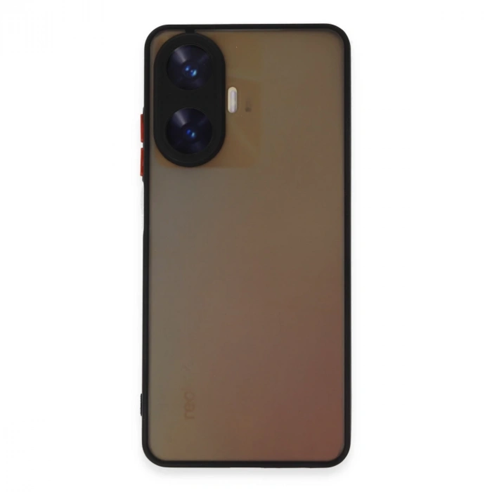 Realme C55 Kılıf Montreal Silikon Kapak - Siyah