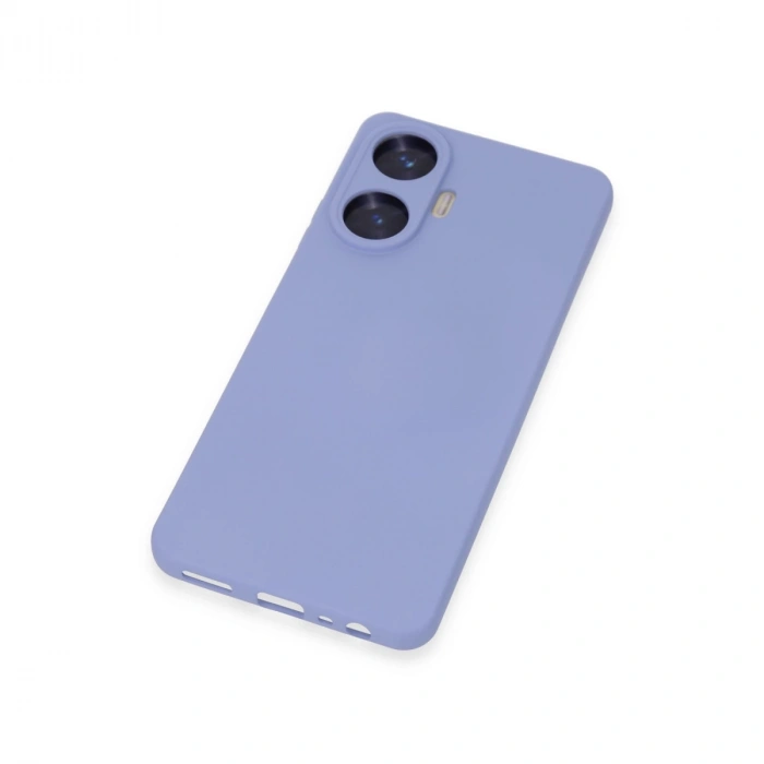 Realme C55 Kılıf Nano İçi Kadife Silikon - Lila