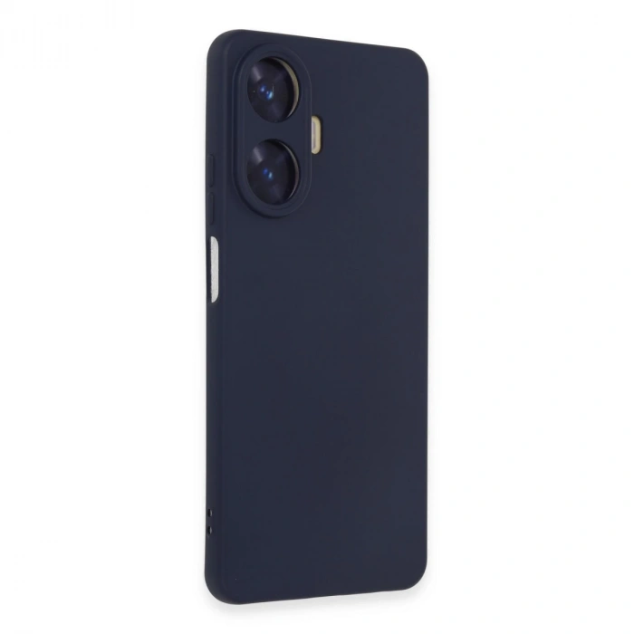 Realme C55 Kılıf Nano İçi Kadife Silikon - Mor