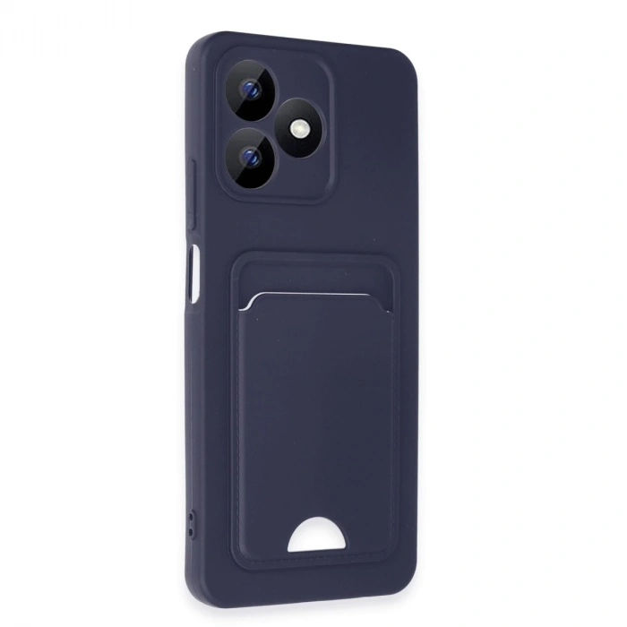 Realme Note 50 4g Kılıf Kelvin Kartvizitli Silikon - Lacivert