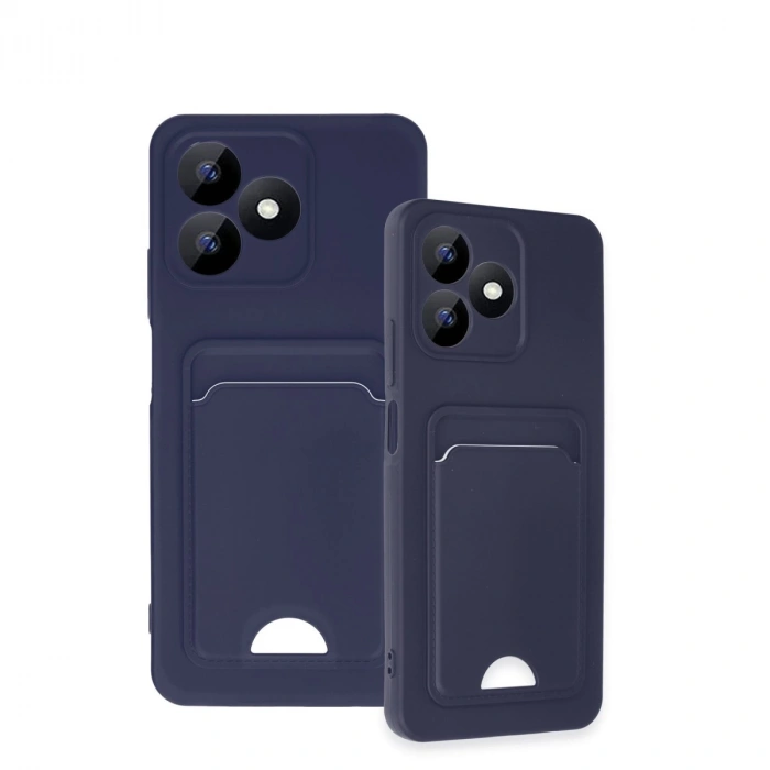 Realme Note 50 4g Kılıf Kelvin Kartvizitli Silikon - Lacivert