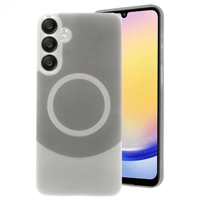 Samsung A26 Kılıf Maya Karbon Kapak - Gri