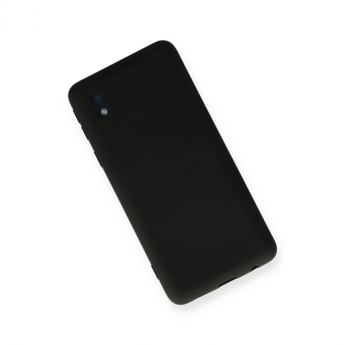 Samsung Galaxy A01 Core Kılıf Nano İçi Kadife Silikon - Siyah