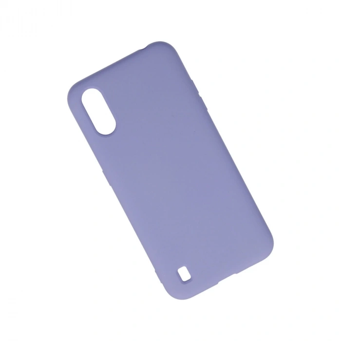 Samsung Galaxy A01 Kılıf Nano İçi Kadife Silikon - Lila