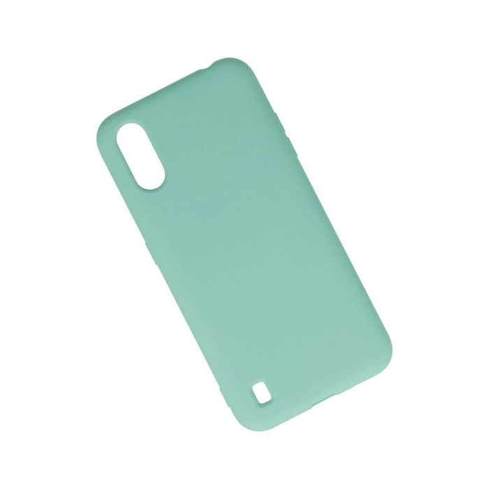 Samsung Galaxy A01 Kılıf Nano İçi Kadife Silikon - Turkuaz