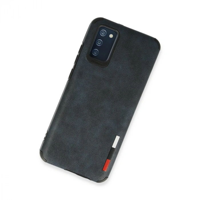 Samsung Galaxy A02s Kılıf Loop Deri Silikon - Lacivert