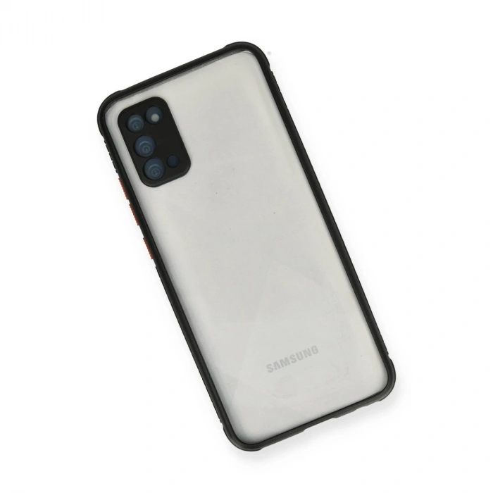 Samsung Galaxy A02s Kılıf Miami Şeffaf Silikon - Siyah
