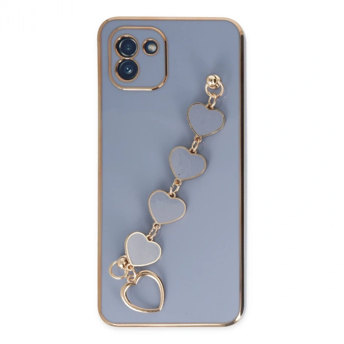 Samsung Galaxy A03 Kılıf Esila Silikon - Gri