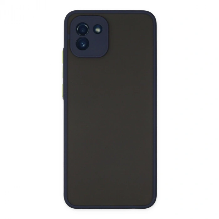 Samsung Galaxy A03 Kılıf Montreal Silikon Kapak - Lacivert