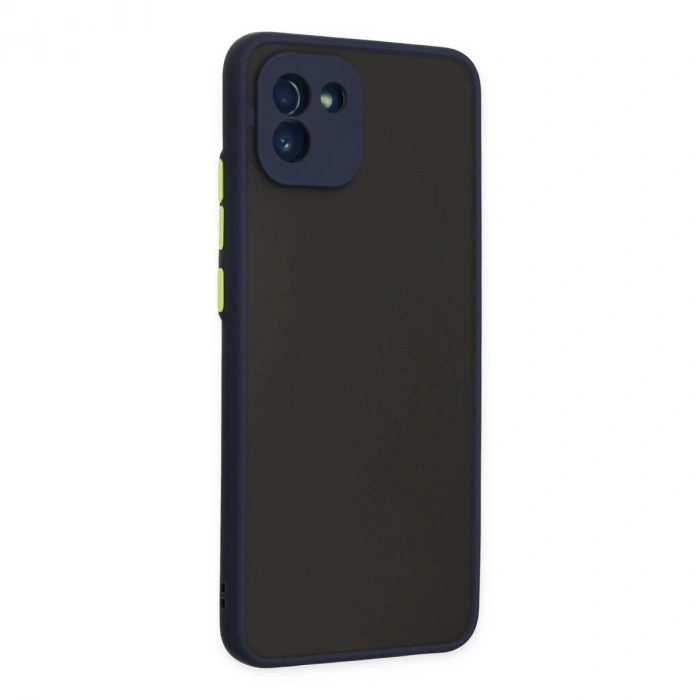 Samsung Galaxy A03 Kılıf Montreal Silikon Kapak - Lacivert