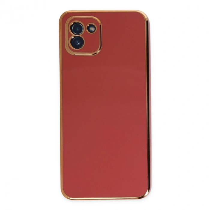 Samsung Galaxy A03 Kılıf Volet Silikon - Kırmızı