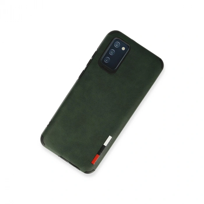 Samsung Galaxy A03s Kılıf Loop Deri Silikon - Yeşil
