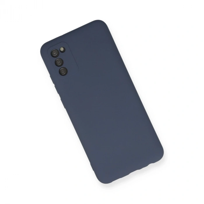 Samsung Galaxy A03s Kılıf Nano İçi Kadife Silikon - Gri