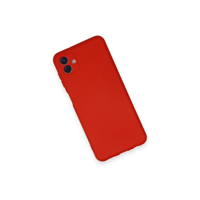Samsung Galaxy A04 Kılıf Nano İçi Kadife Silikon - Kırmızı