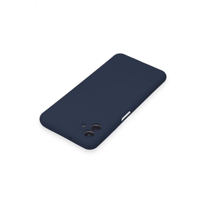 Samsung Galaxy A04 Kılıf Nano İçi Kadife Silikon - Lacivert