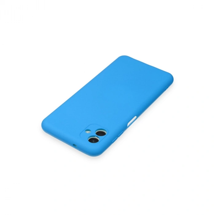 Samsung Galaxy A04 Kılıf Nano İçi Kadife Silikon - Mavi