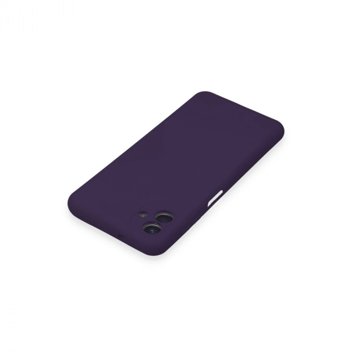 Samsung Galaxy A04 Kılıf Nano İçi Kadife Silikon - Mor