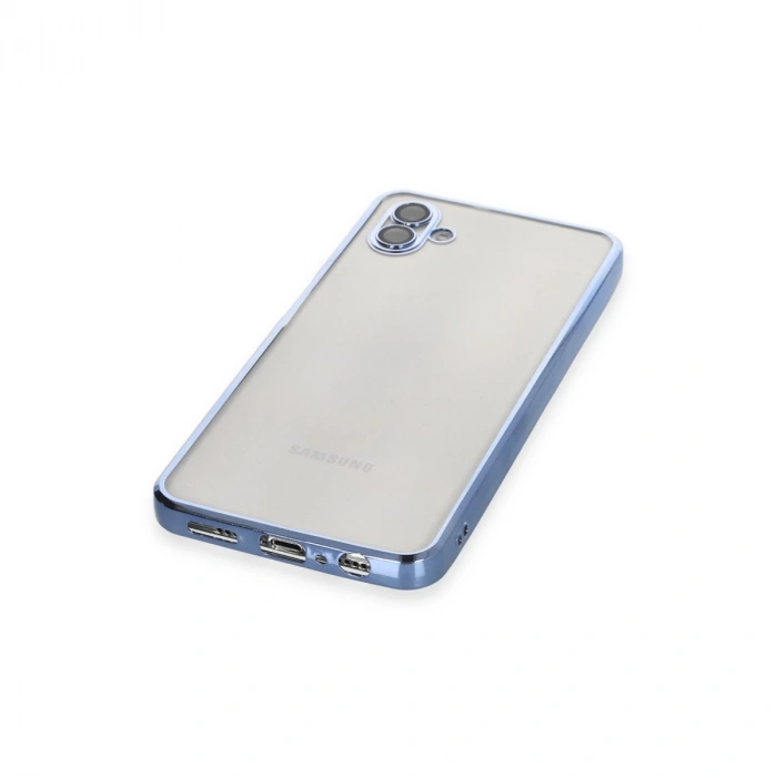 Samsung Galaxy A04 Kılıf Razer Lensli Silikon - Açık Mavi