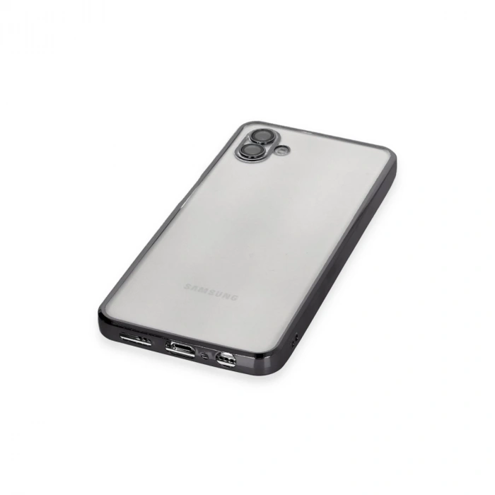 Samsung Galaxy A04 Kılıf Razer Lensli Silikon - Siyah