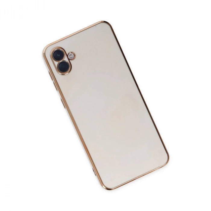 Samsung Galaxy A04 Kılıf Volet Silikon - Beyaz