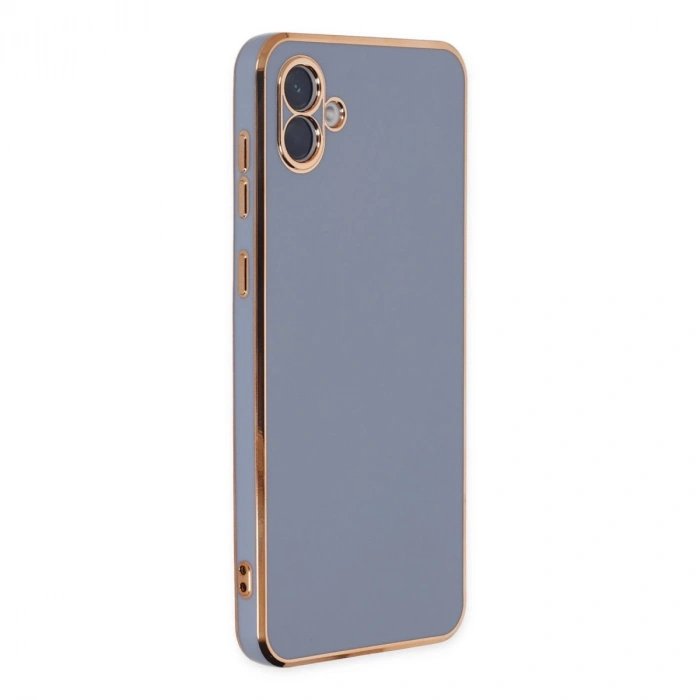 Samsung Galaxy A04 Kılıf Volet Silikon - Mavi