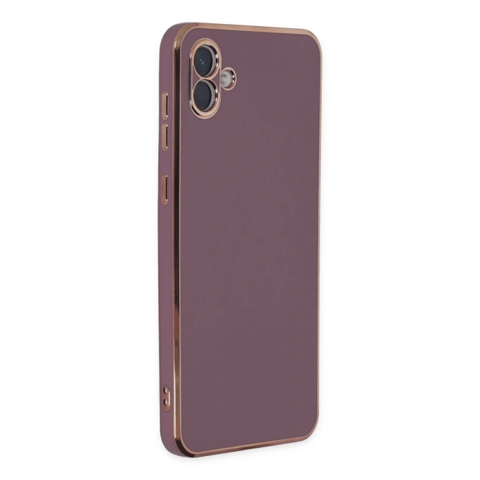 Samsung Galaxy A04 Kılıf Volet Silikon - Mor