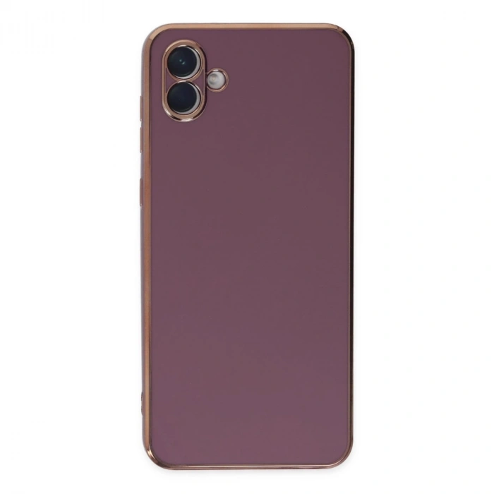 Samsung Galaxy A04 Kılıf Volet Silikon - Mor