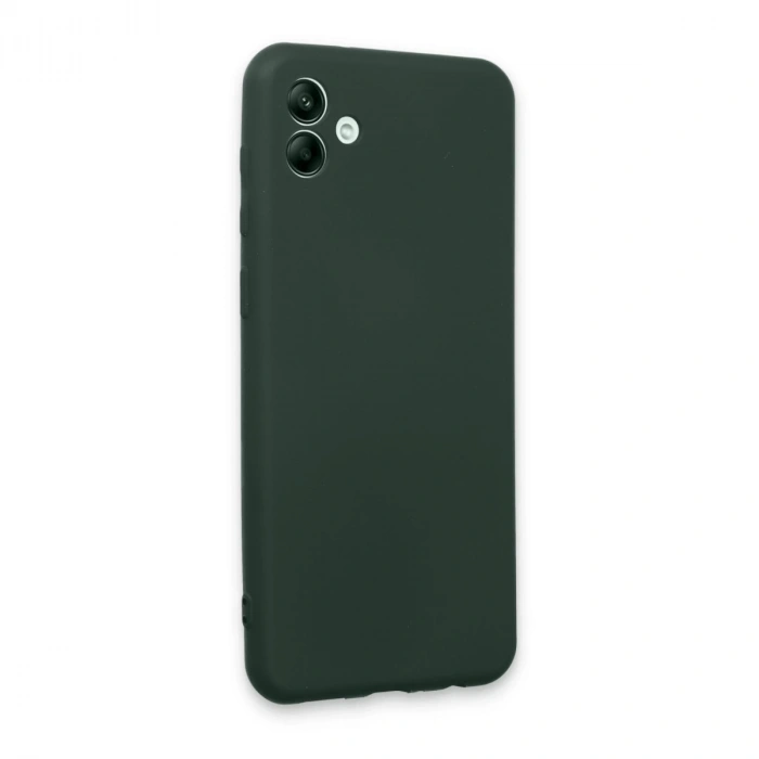Samsung Galaxy A04e Kılıf First Silikon - Koyu Yeşil