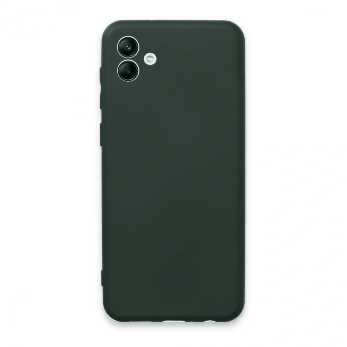 Samsung Galaxy A04e Kılıf First Silikon - Koyu Yeşil