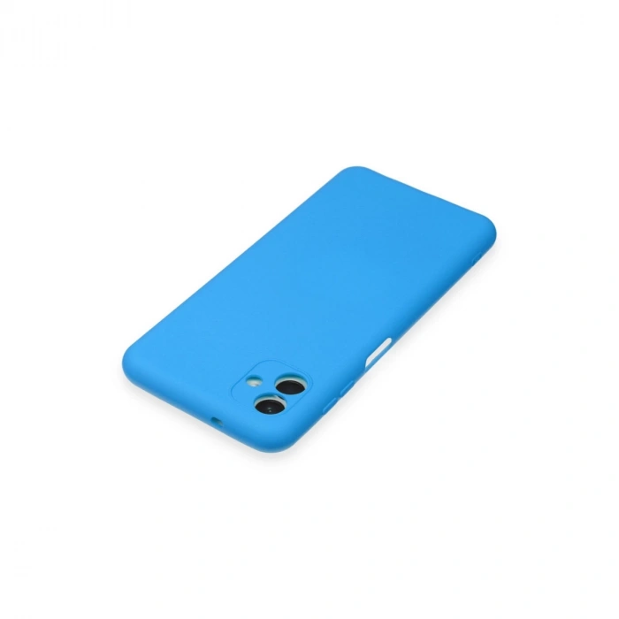 Samsung Galaxy A04e Kılıf Nano İçi Kadife Silikon - Mavi