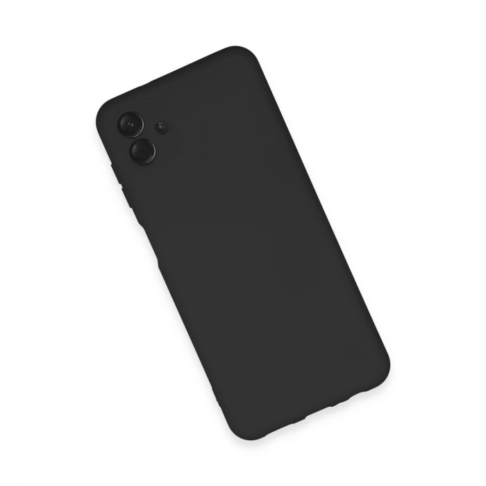 Samsung Galaxy A04e Kılıf Nano İçi Kadife Silikon - Siyah