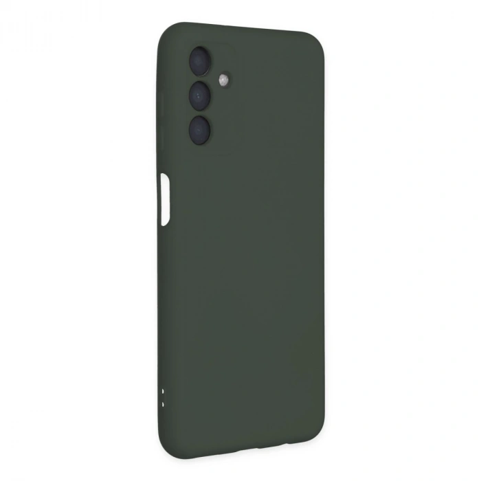 Samsung Galaxy A04s Kılıf Nano İçi Kadife Silikon - Koyu Yeşil