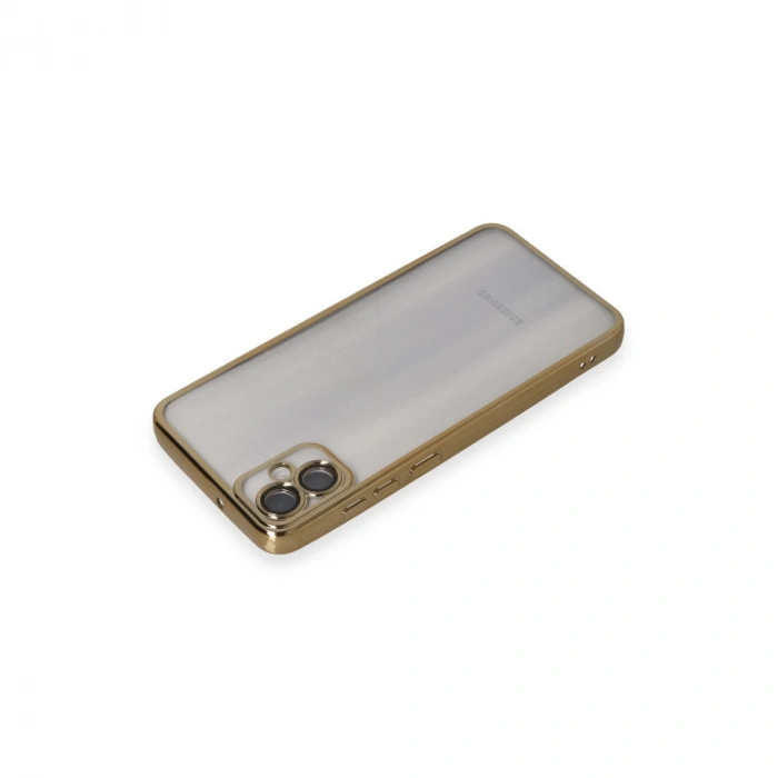 Samsung Galaxy A05 Kılıf Razer Lensli Silikon - Gold