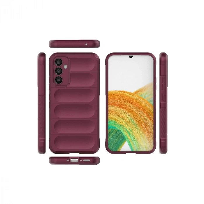 Samsung Galaxy A05s Kılıf Optimum Silikon - Bordo