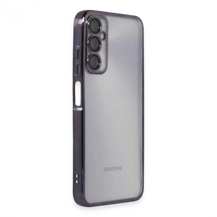 Samsung Galaxy A05s Kılıf Razer Lensli Silikon - Mor