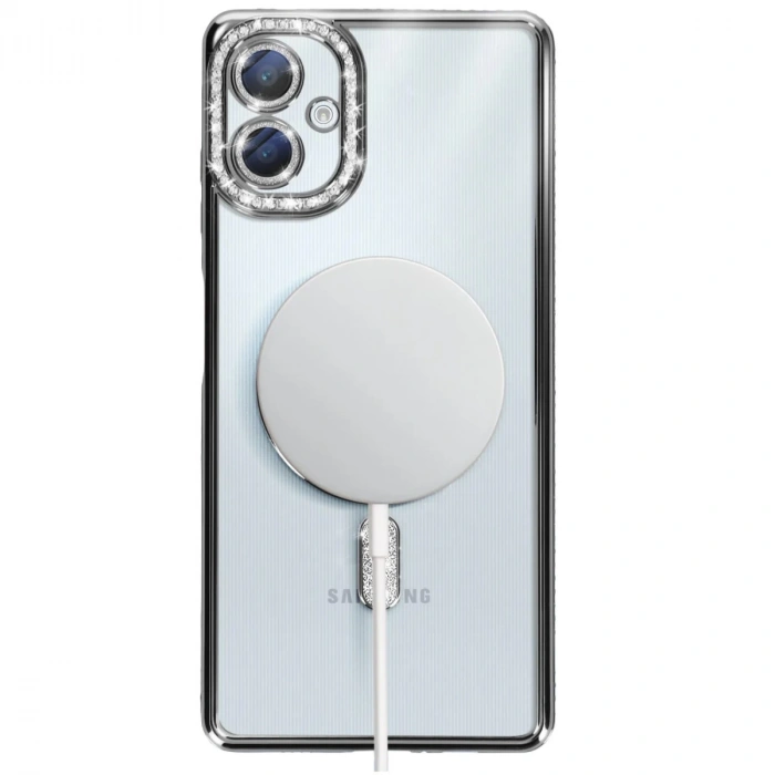 Samsung Galaxy A06 Joke Simli Magneticsafe Kılıf - Siyah