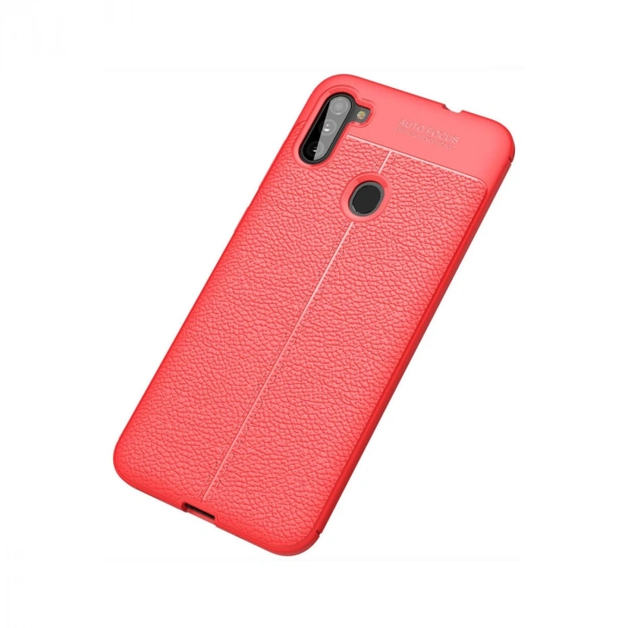 Samsung Galaxy A11 Kılıf Auto Focus Kapak - Kırmızı